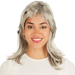 Grå peruk med spindlar