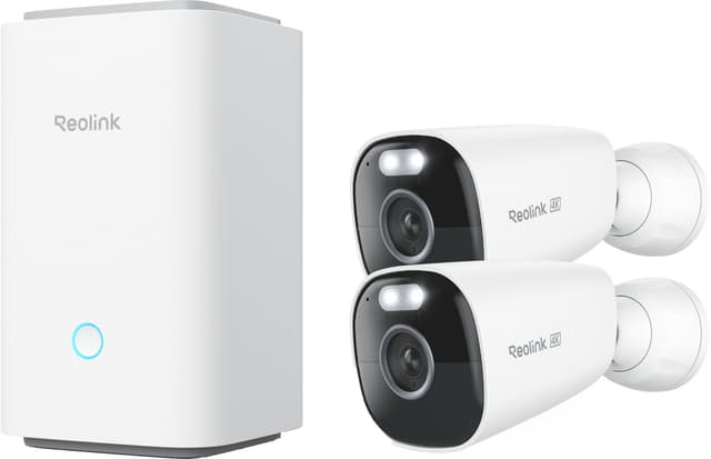 Reolink Argus Eco Ultra 4K trådlös utomhusövervakningskamera (2-pack)