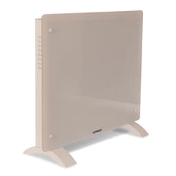 VONROC Elvärmare 1000W – Glaspanel | WiFi-styrning | Termostat & Timer | Beige