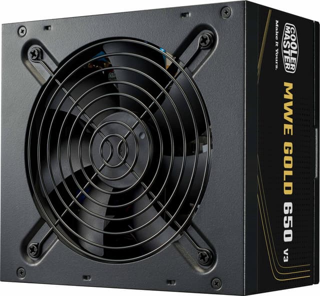 Bilde av MPE-6502-ACAAG-3BEU MWE Gold 650 V3 Non Modular, ATX 12V Ver. 3.1, 550W, >90%, Black