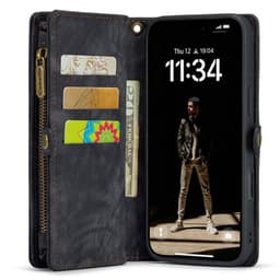 CaseMe mobilfodral 008 8-kort iPhone 17 Pro Max - Svart/grå