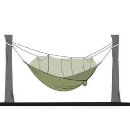Hammock Hängande hängmatta för camping, myggnät, utfälld storlek: 260x140cm