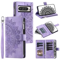For Google Pixel 10 Pro XL  Lommebok Deksel Shell Mandala Blomstermønster
