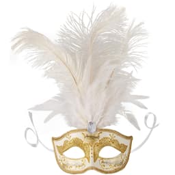 Venetiansk maske med fjer