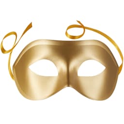 Venetiansk maske ensfarvet