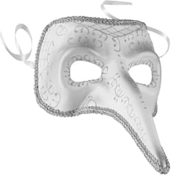 Venetiansk maske med lang næse og dekorationer