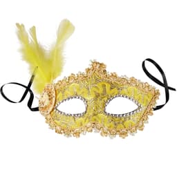 Venetiansk mask med fjädrar på sidorna