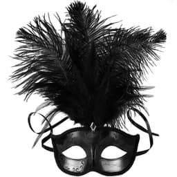 Venetiansk maske med fjer