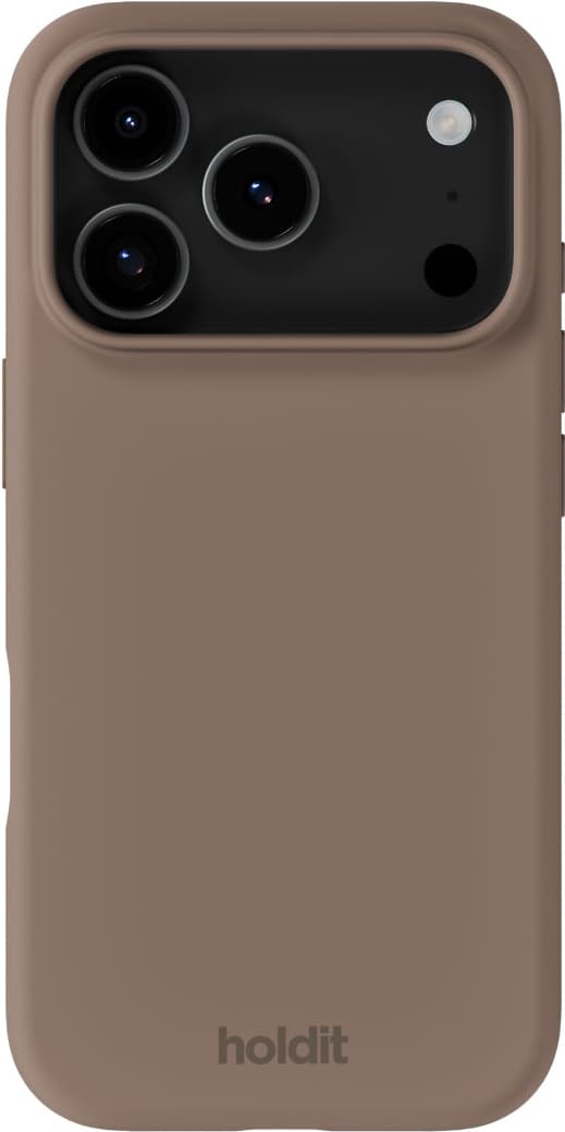 HOLDIT iPhone 17 Pro silikonfodral (mocka brun)