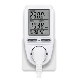 Sähkömittari seinäpistorasiaan / LCD Energiamittari sähkön mittaukseen