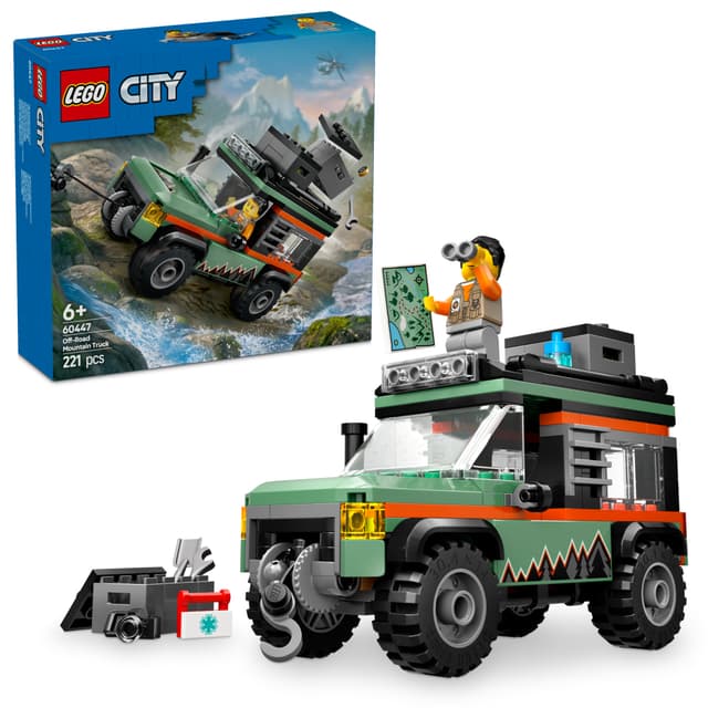LEGO City 4-hjulsdriven terrängbil för bergskörning 60447