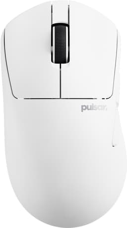 Pulsar X3 Crazylight LHD trådlös mus (vit)