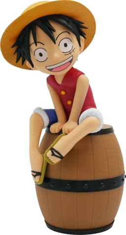 Teknofun One Piece lysende actionfigur (Luffy på tønde)