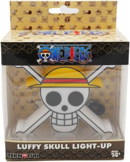 Teknofun One Piece lysande figur (dödskalle med hand, 9 cm)