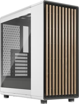 Fractal North PC-kotelo (liidunvalkoinen/karkaistu lasi, kirkas)