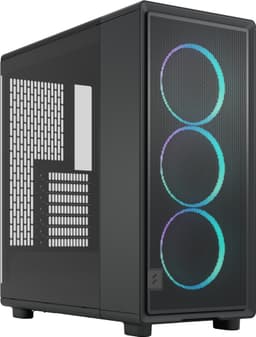 Fractal Epoch RGB PC kabinett (sort/lys tint)