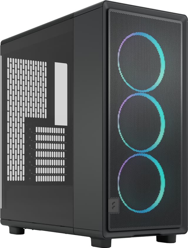 Fractal Epoch RGB PC kabinet (sort/let tonet)