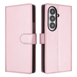 SKALO Samsung Z Fold7 PU-Nahka Lompakkokotelo - Pinkki