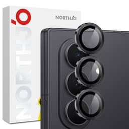 SKALO Samsung Z Fold7 NORTHJO Kamerasuoja Metallirengas - Musta
