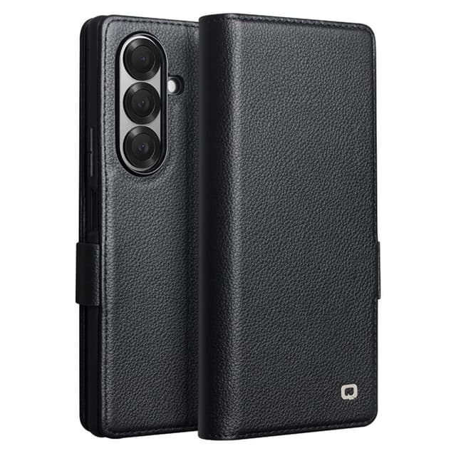 SKALO Samsung Z Fold7 QIALINO Äkta Läder Plånboksfodral