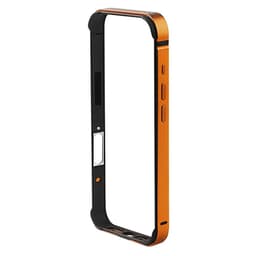 SKALO iPhone 17 Pro Max COTECi Alumiini Silikoni Puskuri - Oranssi