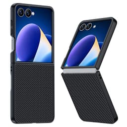 SKALO Samsung Z Flip7 Carbon Fiber Cover - Sort