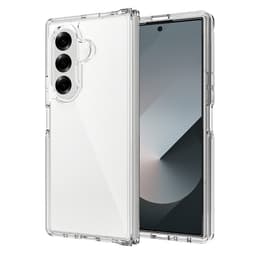 SKALO Samsung Z Fold7 Clear Hybrid TPU Suojakuori - Läpinäkyvä