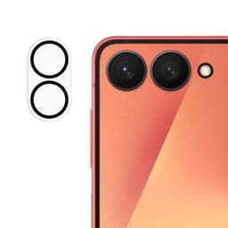 SKALO Samsung Z Flip7 Kamerasuoja Karkaistua Lasia - Musta