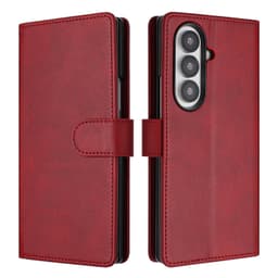 SKALO Samsung Z Fold7 PU-Læder Flip Cover - Rød