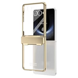 SKALO Samsung Z Flip7 ZLS Mirage Series Skal med Skärmskydd - Guld