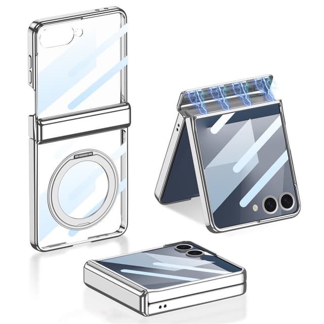 SKALO Samsung Z Flip7 GGK Härdat Glas Hybrid Skal
