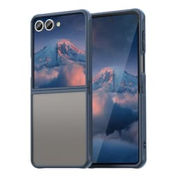 SKALO Samsung Z Flip7 Color Bumper Frosted Suojakuori - Sininen