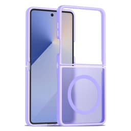 SKALO Samsung Z Flip7 Skin-touch Hybrid Suojakuori - Violetti