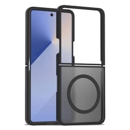 SKALO Samsung Z Flip7 Skin-touch Hybrid Suojakuori - Musta
