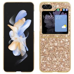SKALO Samsung Z Flip7 FE Glitter Skal - Guld