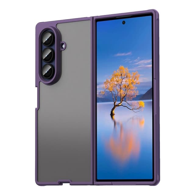 SKALO Samsung Z Fold7 Color Bumper Frosted Cover - Lilla