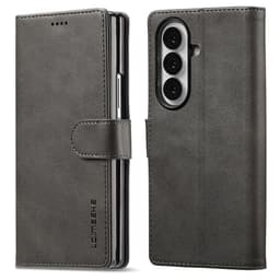 SKALO Samsung Z Fold7 LC.IMEEKE Premium PU-läder Plånboksfodral - Grå