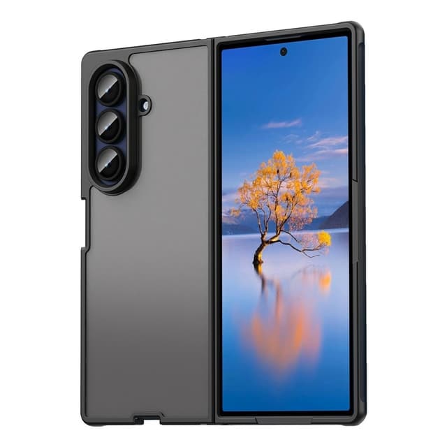 SKALO Samsung Z Fold7 Color Bumper Frosted Cover - Sort