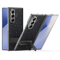 DUX DUCIS Samsung Z Fold7 STEX Series Glittery PU-Läder Skal med Skärmskydd - Svart