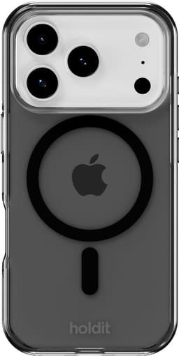 HOLDIT MagSafe iPhone 17 Pro gjennomsiktig deksel (hvit)