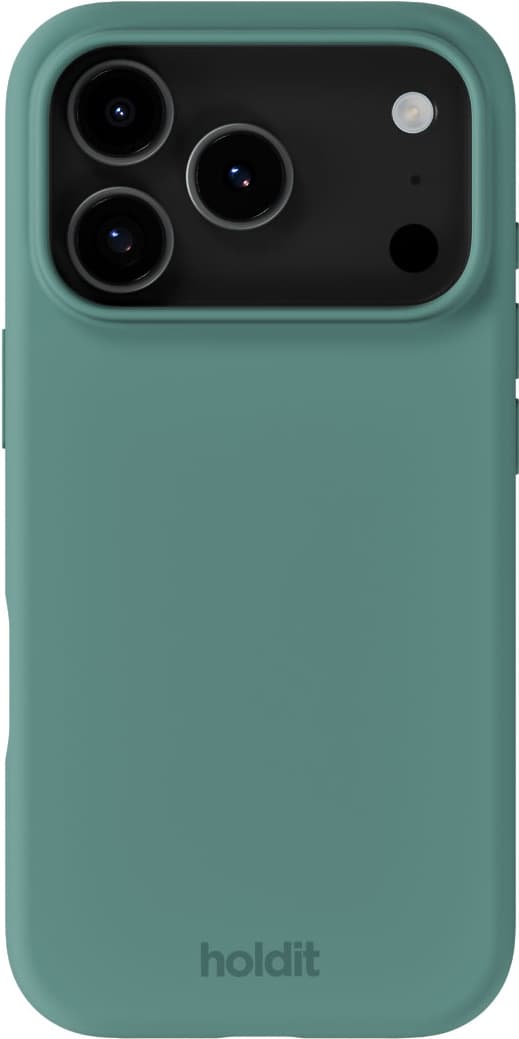 HOLDIT iPhone 17 Pro silikonfodral (mossgrön)