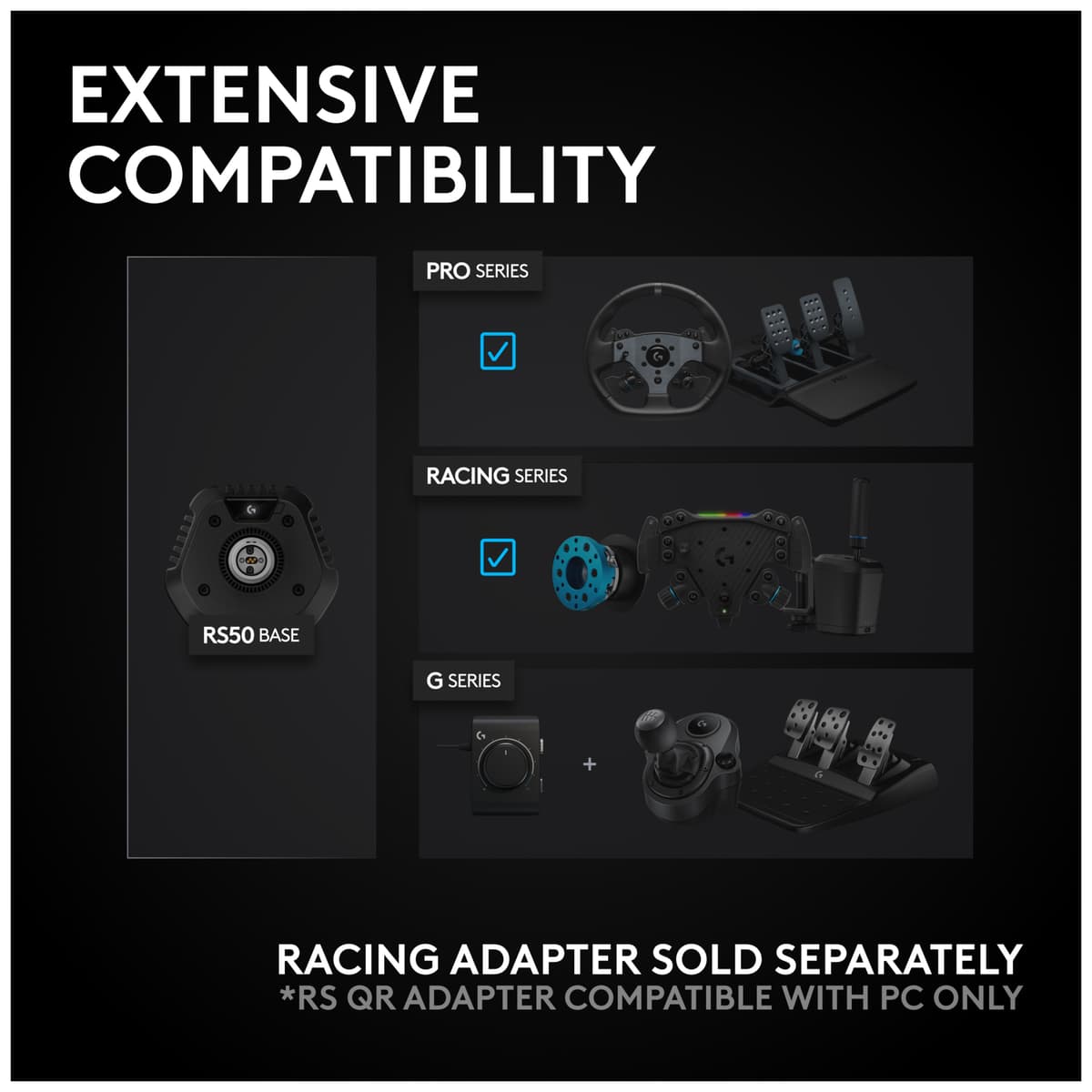 Logitech G RS50 PlayStation/PC ratt - Elkjøp