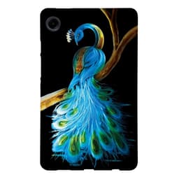 Til Samsung Galaxy Tab A11 / A9 Etui Mønstertryk Slankt TPU Beskyttende Tablet Etui Peacock
