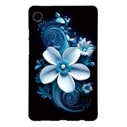 Til Samsung Galaxy Tab A11 / A9 Etui Mønstertryk Slankt TPU Beskyttende Tablet Etui Orchid