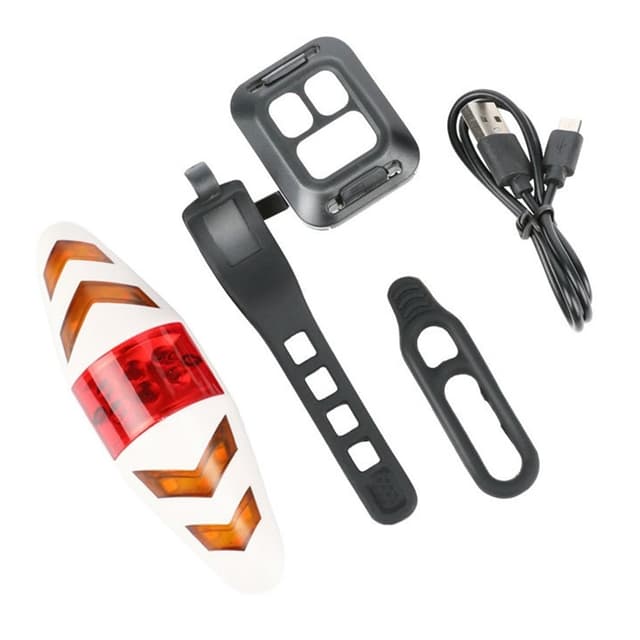 Fjärrkontroll Cykel Mountainbike Ljus Blinkers Säkerhet Bakljus Belysning