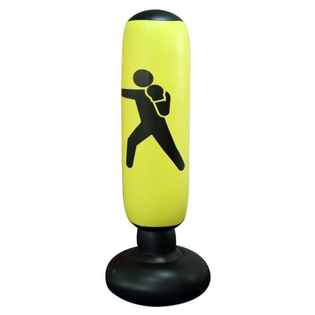 Boxning Stående 160 cm Pelare Uppblåsbar Boxningspåse Boxsäck Fitness träning