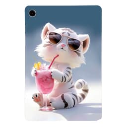 Til Samsung Galaxy Tab A11+ Etui Mønstertryk Slankt TPU Beskyttende Tablet Etui Tiger