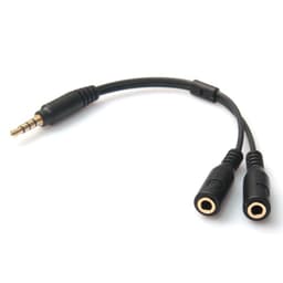 3.5mm Stereo Audio hane hona Hörlurs & Mic Splitter Adapter