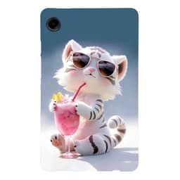 Til Samsung Galaxy Tab A11 / A9 Etui Mønstertryk Slankt TPU Beskyttende Tablet Etui Tiger