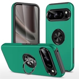 Google Pixel 10 Pro / Pixel 10 Skalsormenrengasjalustan hybridikotelo -